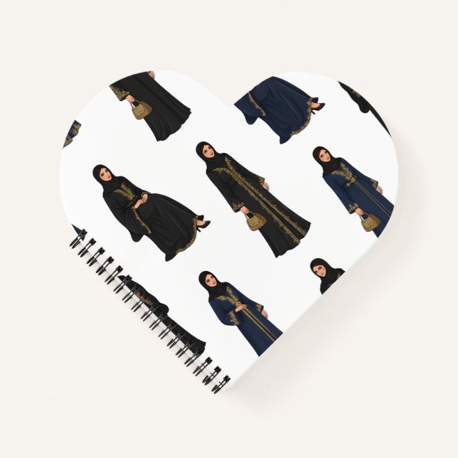 Cuaderno Mujeres Sauditas en Abayas (Anverso)