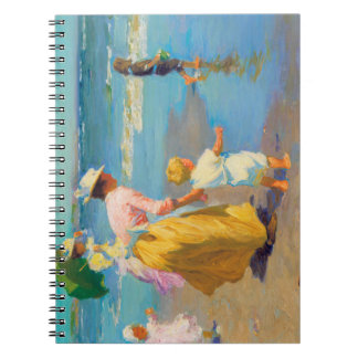Cuaderno Mujeres y niños en la playa Edward Potthast