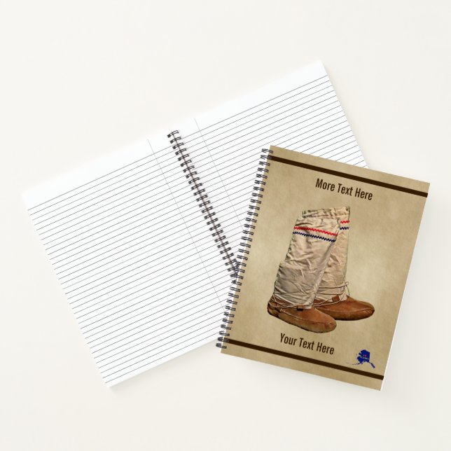 Cuaderno Mukluks sobre papel antiguo (Interior)