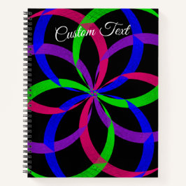 Cuaderno Multi Color Figure 8 Spiral Geometric Notebook