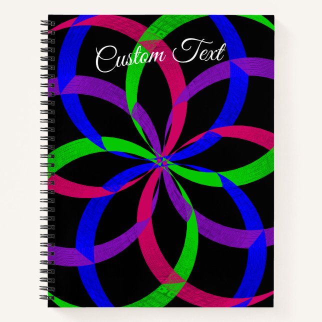 Cuaderno Multi Color Figure 8 Spiral Geometric Notebook (Anverso)