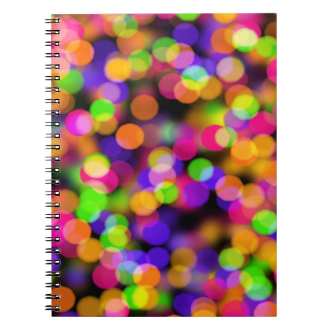 Cuaderno Multi-Colored Bokeh Lights (Frente)