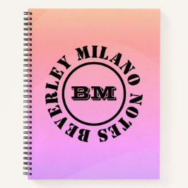 Cuaderno Multicolor con Nombre Personalizado