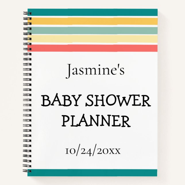 Cuaderno Multicolor Vamos a conseguir Baby Shower de playa (Anverso)