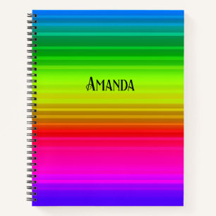 Cuaderno Multicolorizado, arco iris