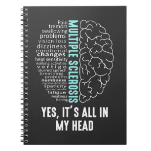 Cuaderno Múltiples esclerosis EM Todo está en mi cabeza