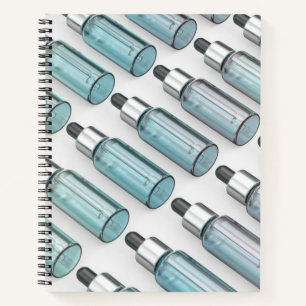 Cuaderno Múltiples filas de botellas de gafas