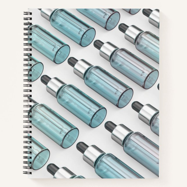 Cuaderno Múltiples filas de botellas de gafas (Anverso)