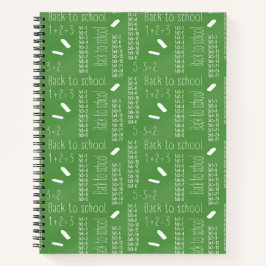 Cuaderno Multiplicación matemática de vuelta al bloc de not