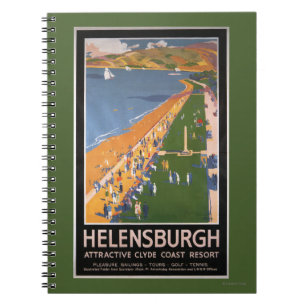 Cuaderno Multitud a lo largo del Poster Clyde Coast Beach R
