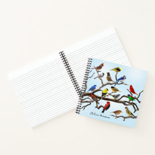 Cuaderno Multitud de pájaros en ramas