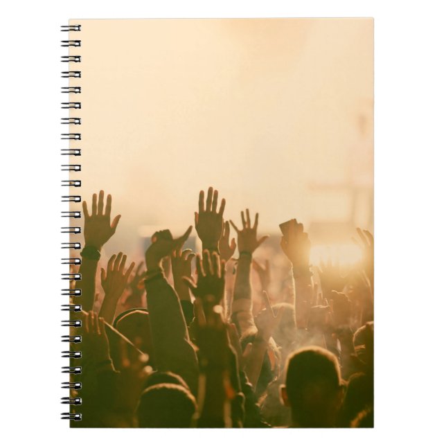 Cuaderno Multitud en concierto - concierto de fotos al esti (Frente)
