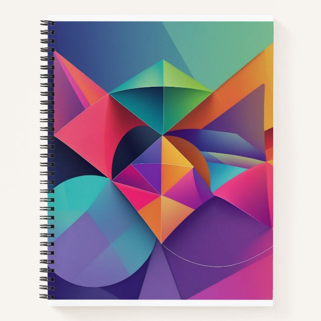 Cuaderno mundo de geometría colorida (Anverso)