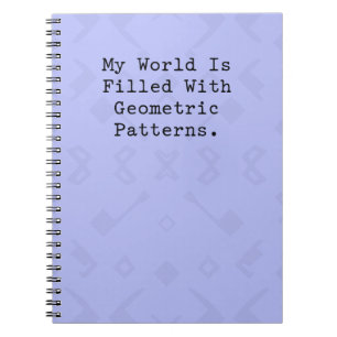 Cuaderno Mundo Lleno de Patrones Geométricos Arte Matemátic