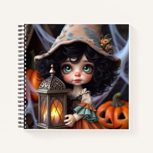 Cuaderno Muñeca con una linterna, de Natasha Us (Anverso)