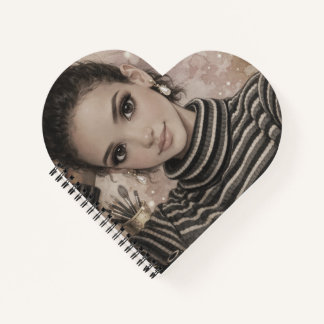 Cuaderno Muñeca de Moda de Lujo – Ilustración de Estilo de 