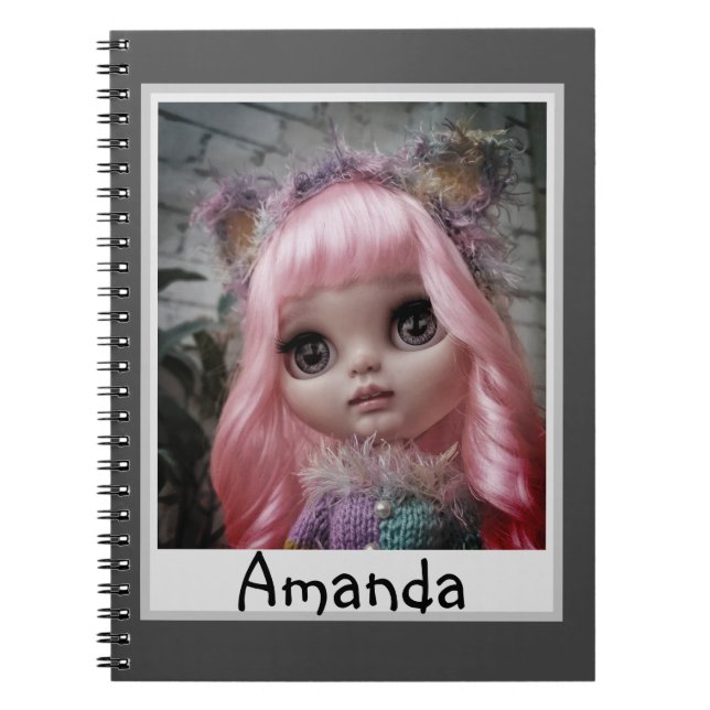 Cuaderno Muñeca, foto de muñecas, regalo (Frente)