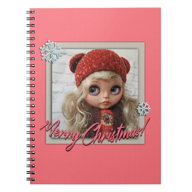 Cuaderno Muñeca, para Navidad, Navidad, año nuevo (Frente)