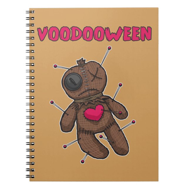 Cuaderno Muñeca Voodoo - Juguete de Halloween (Frente)