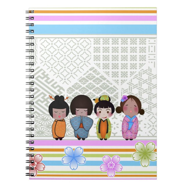 Cuaderno muñecas kokeshi (Frente)
