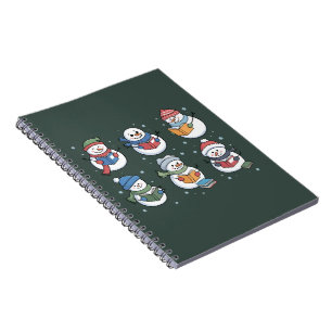 Cuaderno Muñeco de nieve amante de los libros regalo de lec