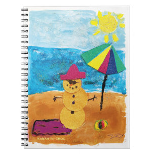 Cuaderno Muñeco de nieve de verano - Arte infantil para CHO