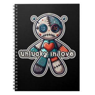 Cuaderno Muñeco de peluche VOODOO triste DESAFORTUNADO en A