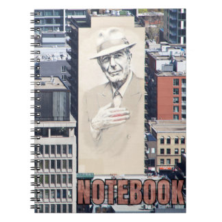 Cuaderno Mural de Leonard Cohen en Montreal Canadá
