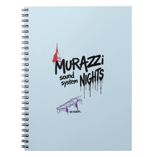 Cuaderno Murazzi Sound System Nights - Edición Drip Spray (Frente)