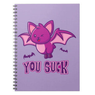 Cuaderno Murciélagos vampiros de Halloween lindos y diverti