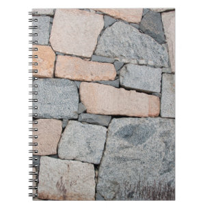 Cuaderno Muro antiguo de piedra de un antiguo castillo. abs