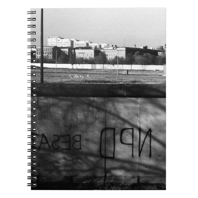 Cuaderno Muro de Berlín de la antigua Alemania de 1970 (Frente)