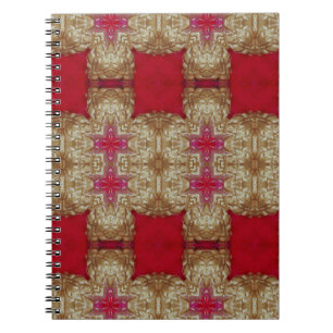 Cuaderno Muro de cemento de patrón de oro cerrado abstracto