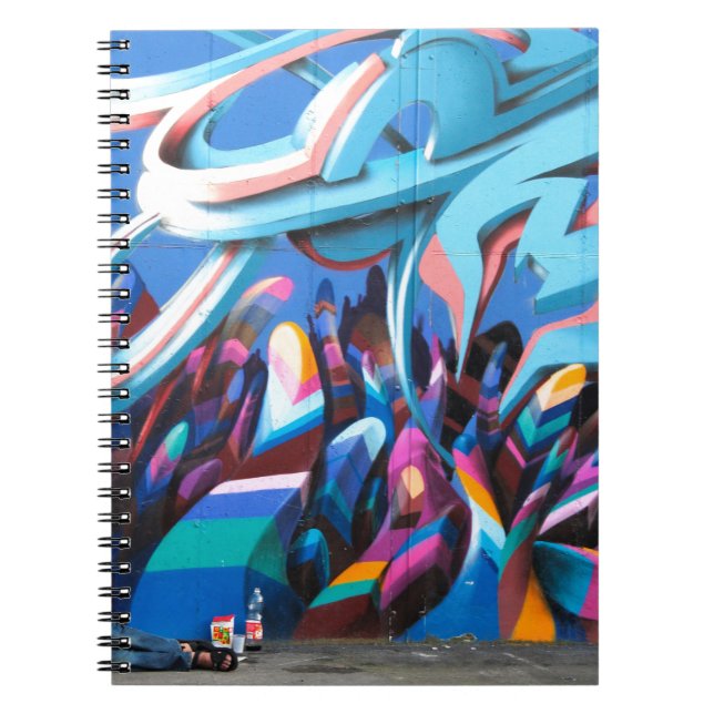 Cuaderno Muro de grafitis geniales (Frente)