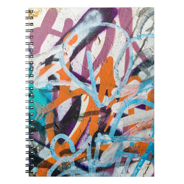 Cuaderno Muro de hormigón templado, textura gruesa. (Frente)