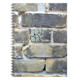 Cuaderno Muro de ladrillo desmoronado desmoronado suave