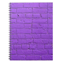 Cuaderno Muro de ladrillo morado pintado