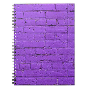 Cuaderno Muro de ladrillo morado pintado