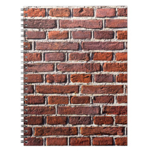 Cuaderno Muro de ladrillo rojo ladrillos de piedra albañile