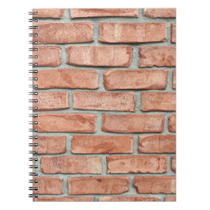 Cuaderno Muro de ladrillo rojo por la mañana