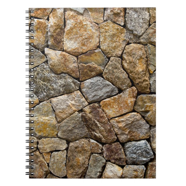 Cuaderno Muro de piedra gris: diseño decorativo (Frente)