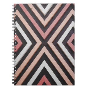Cuaderno Muro rosa, negro y blanco