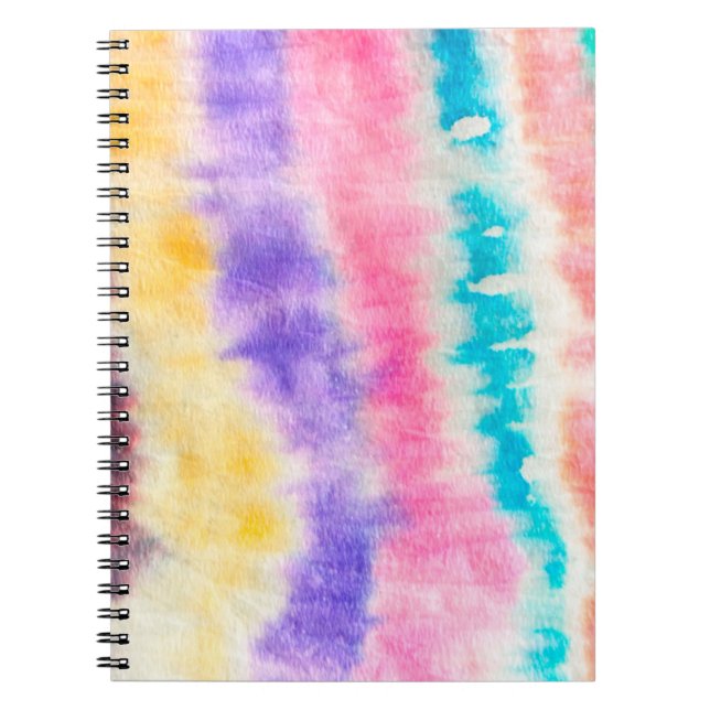 Cuaderno Muro Sucio Índigo. Tye Bohemian. Splash amarillo (Frente)