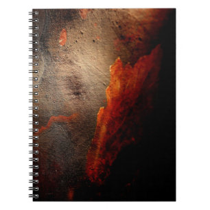 Cuaderno Muros de hormigón marrón y rojo