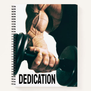 Cuaderno Músculos del entrenamiento motivacional de la dedi
