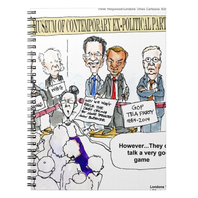 Cuaderno Museo de Ex Fiestas Políticos Divertidos Regalos Y (Frente)