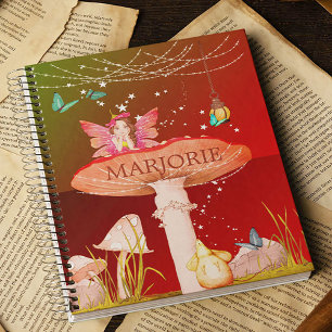 Cuaderno Mushroom Fantasy Fairy Magnífica Escuela Encantada