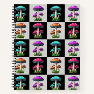 Cuaderno Mushroom geométrico controlado