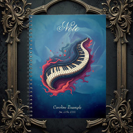 Cuaderno Music in motion, the curved piano.