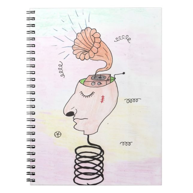 Cuaderno "Music in my head" Postcard (Frente)